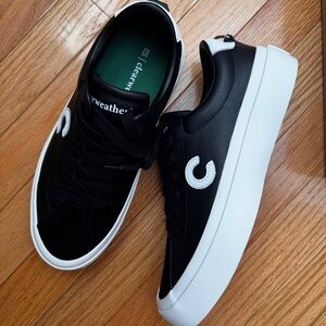 Clearweather Black and White Men's Sneakers with logo